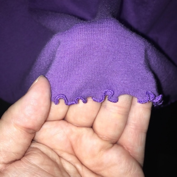 a.n.a. junior’s short sleeve top in purple - Picture 5 of 5